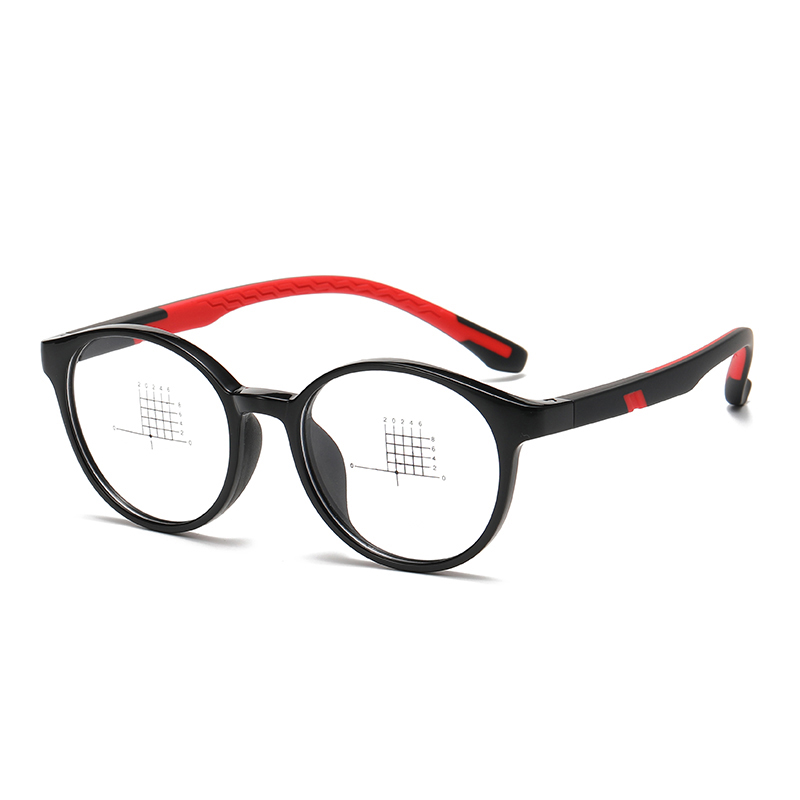 Quadros ópticos infantis TR90 + borracha #8025