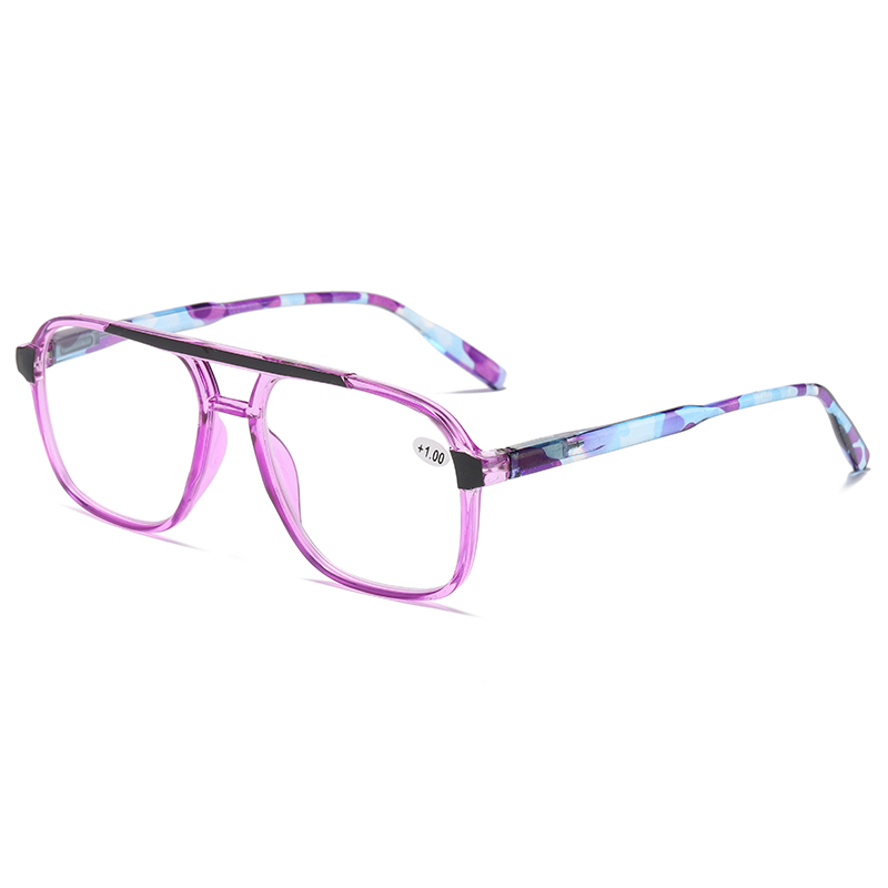 Pontes duplas Crystal Tortoise Temple Women PC Reading Glasses #81318
