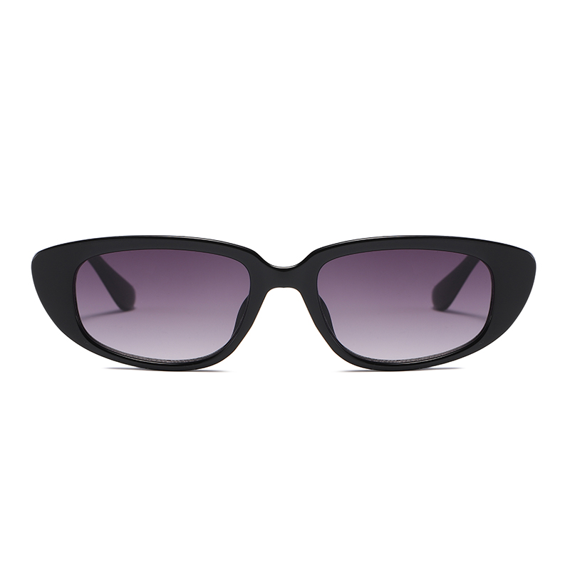 Moda Trending Formulário Oval estreito PC Reciclado Mulheres Polarizadas Óculos de Sol #81478